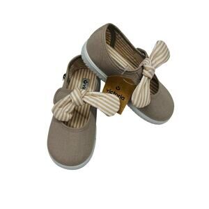 Victoria 26 EU (9.5 US) Beige Mary Jane Sneakers with Bow